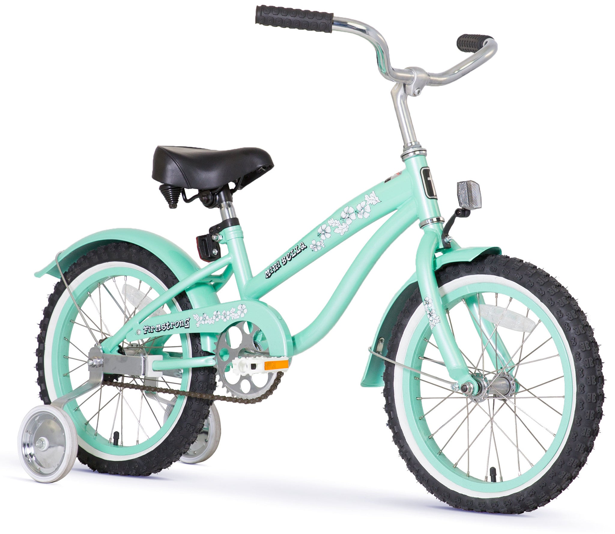 Firmstrong Mini Bella Girl 16" - Beach Cruiser Bicycle w/ Training Wheels