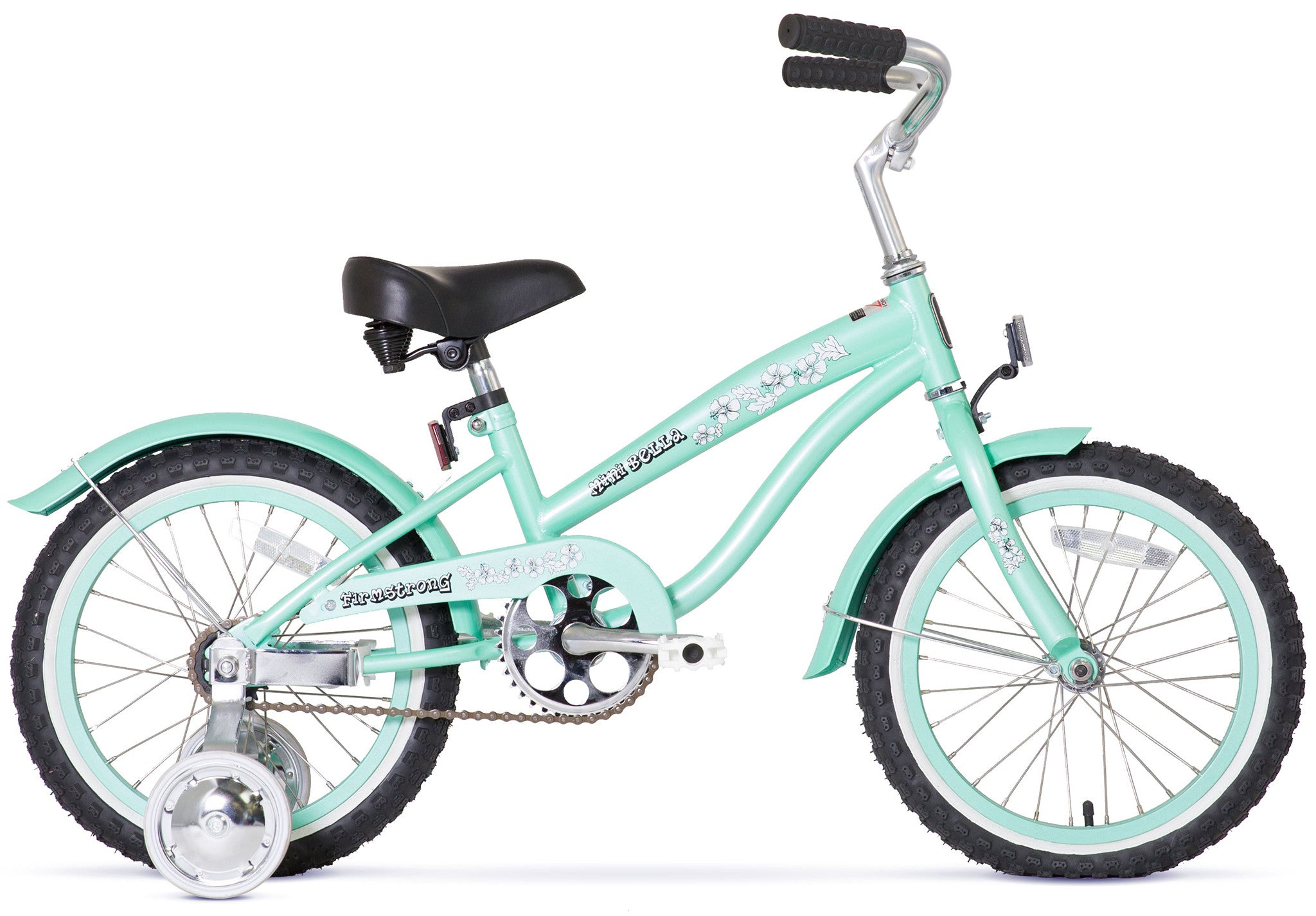 Firmstrong Mini Bella Girl 16" - Beach Cruiser Bicycle w/ Training Wheels