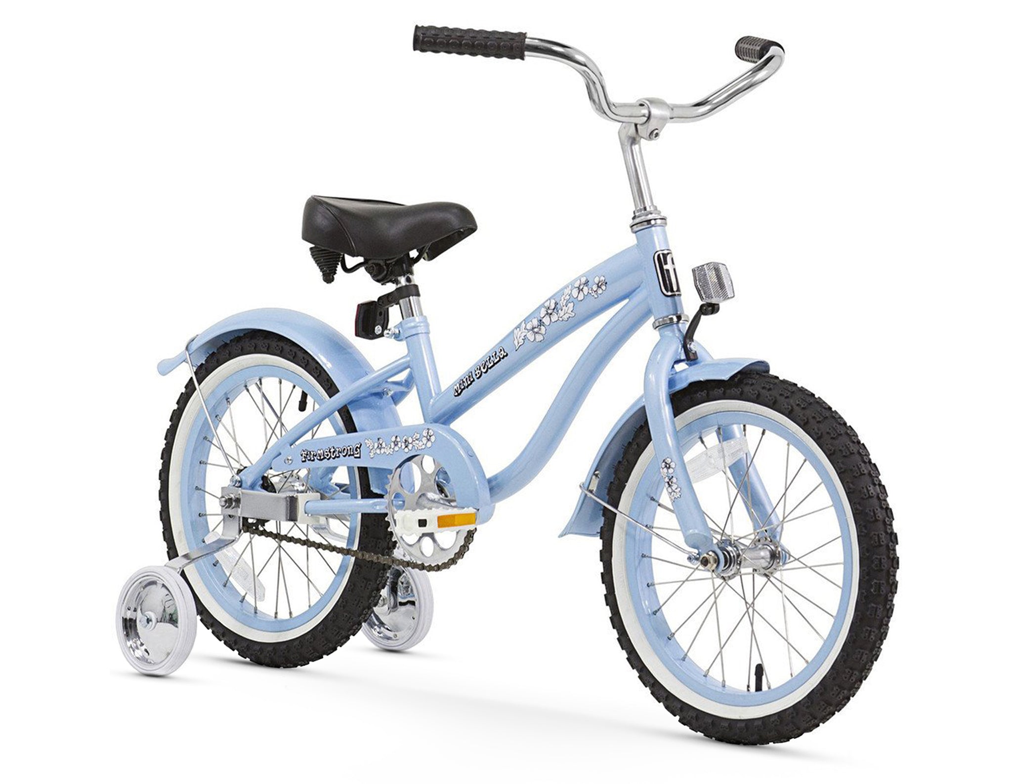 Firmstrong Mini Bella Girl 16" - Beach Cruiser Bicycle w/ Training Wheels