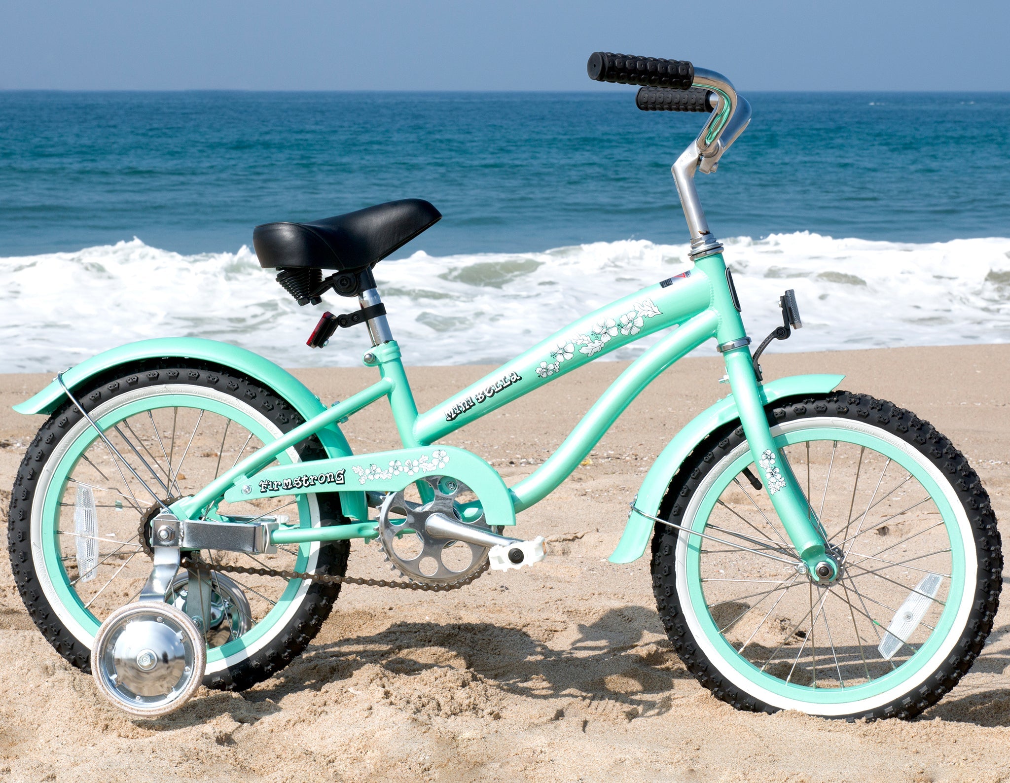 Firmstrong Mini Bella Girl 16" - Beach Cruiser Bicycle w/ Training Wheels