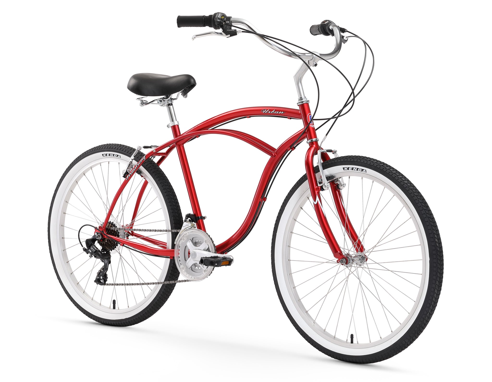 Firmstrong Urban Man 26" 21 Speed Beach Cruiser Bicycle