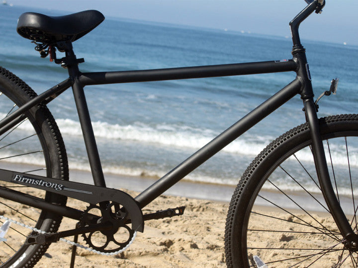 Firmstrong Black Rock Single Speed - Men's 29" Beach Cruiser Bike, Matte Black